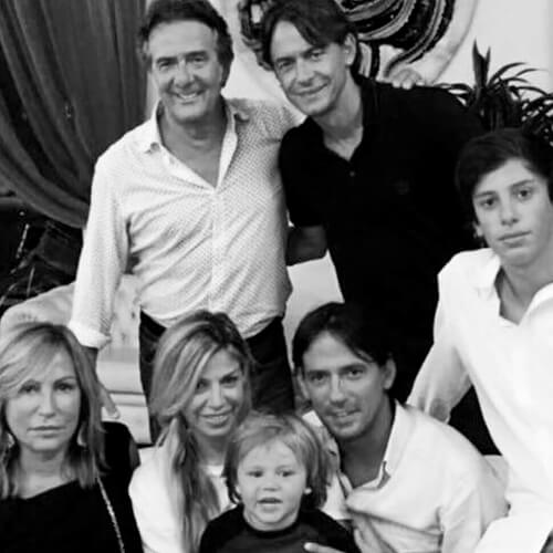 Filippo Inzaghi and family