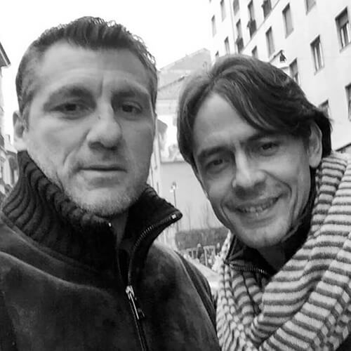 Filippo Inzaghi and friend
