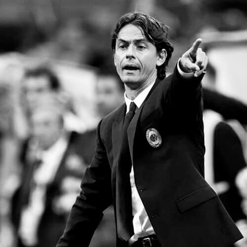 Filippo Inzaghi happy coach